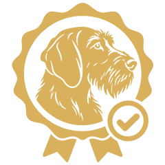 Prüfungsmedaille mit Drahthaar